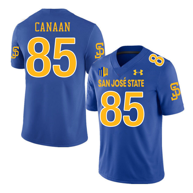 San Jose State Spartans #85 Jackson Canaan College Football Jerseys,Uniforms-Royal
